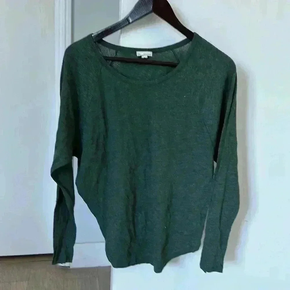 Gap Green Grey Long Sleeve Top